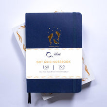 Load image into Gallery viewer, Reach for the Stars - A5 Dot Grid 160 GSM, 192 pages Notebook by Alon Notebooks (Blue)
