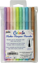 Load image into Gallery viewer, Marvy Uchida, ColorIn, 10 Piece, Brush Tip Marker Set

