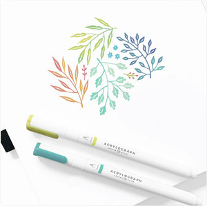 Archer & Olive Acrylograph Pens Spring Vernal Collection - 0.7 mm tip