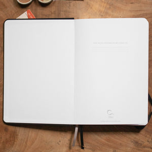 Reach for the Stars - A5 Dot Grid 160 GSM, 192 pages Notebook by Alon Notebooks (Blue)