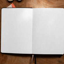 Load image into Gallery viewer, Reach for the Stars - A5 Dot Grid 160 GSM, 192 pages Notebook by Alon Notebooks (Black)
