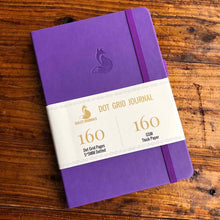 Load image into Gallery viewer, 160 gsm Buke Notebook Bullet Journal - Purple Fox
