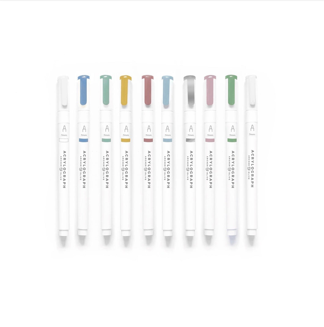 Archer & Olive Acrylograph Pens Spring Awakening Collection - 0.7 mm tip