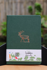160 GSM Bullet Journal by Buke Notebooks - Dark Green Deer