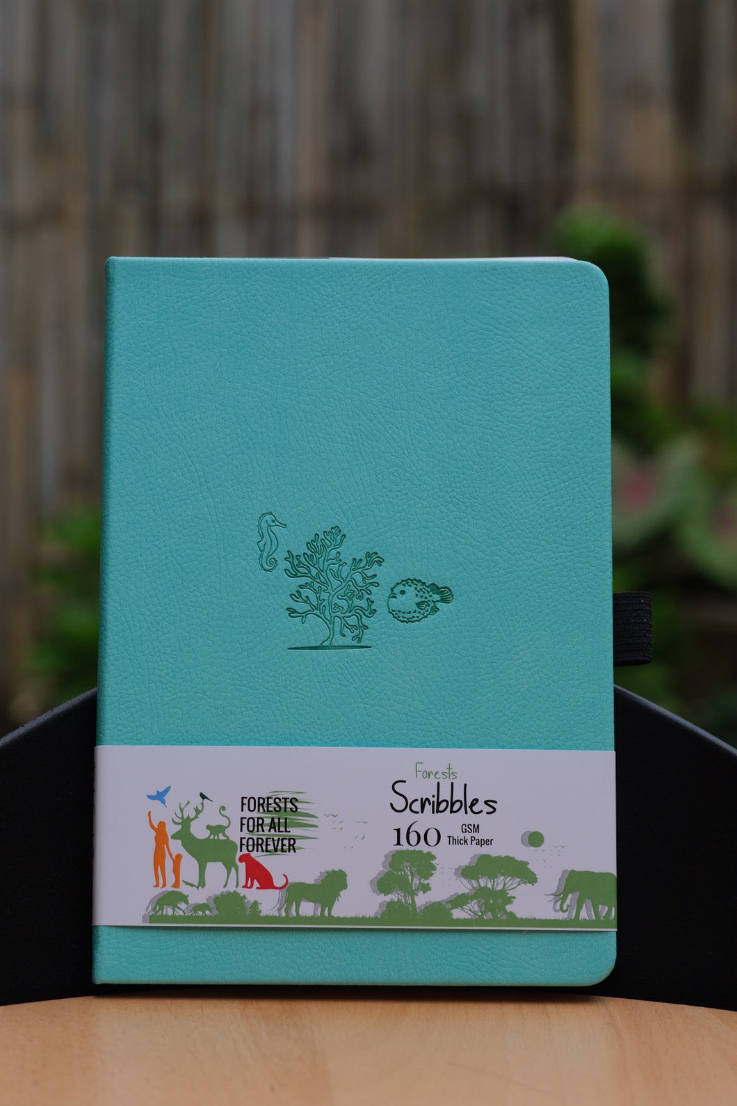 160 gsm Buke Notebook Bullet Journal - Mint Green Seascape