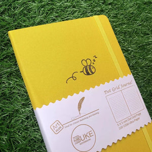 New 180 GSM Dot-Grid Journal by Buke Notebooks - Yellow Bee
