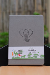 160 gsm Buke Notebook Bullet Journal - Gray Elephant